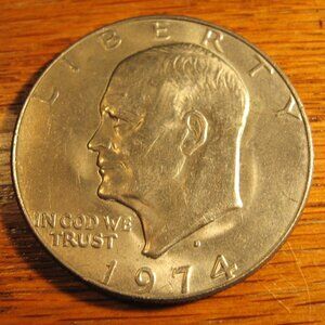 1974 D EISENHOWER 1 DOLLAR COIN